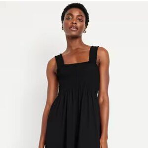 Old Navy Fit & Flare Smocked Midi Dress - Small Tall